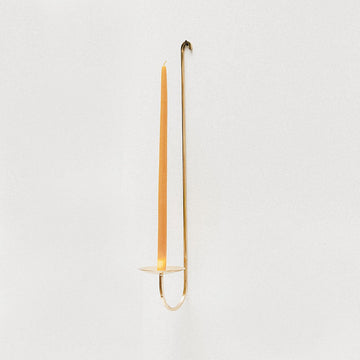 Hand Forged Brass Candle Holder - Single Arm - AUR