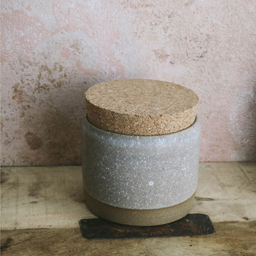 Ceramic Utility Jar with Cork - Dark - AUR