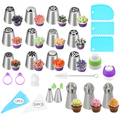 Advanced & Specialty Russian Piping Tips Expansion Pack - Premium Stainless Steel Nozzles for Expert Cake Decorating | Complementary Set for Your Main Baking Kit - AUR