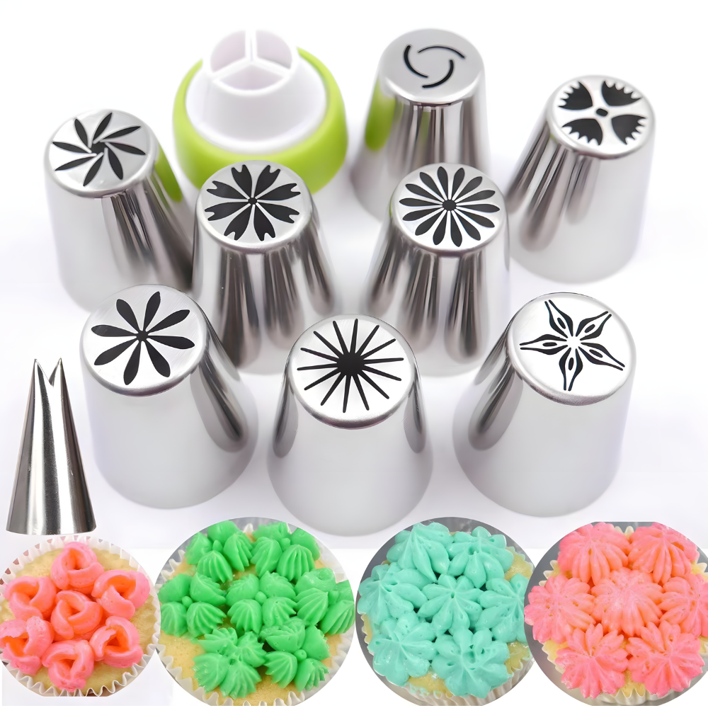 Advanced & Specialty Russian Piping Tips Expansion Pack - Premium Stainless Steel Nozzles for Expert Cake Decorating | Complementary Set for Your Main Baking Kit - AUR