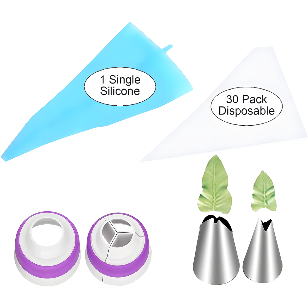 Advanced & Specialty Russian Piping Tips Expansion Pack - Premium Stainless Steel Nozzles for Expert Cake Decorating | Complementary Set for Your Main Baking Kit - AUR