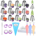 Advanced & Specialty Russian Piping Tips Expansion Pack - Premium Stainless Steel Nozzles for Expert Cake Decorating | Complementary Set for Your Main Baking Kit - AUR