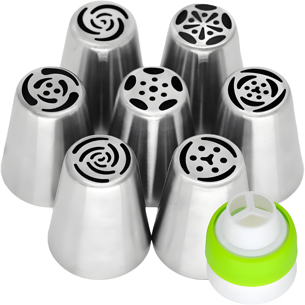 Advanced & Specialty Russian Piping Tips Expansion Pack - Premium Stainless Steel Nozzles for Expert Cake Decorating | Complementary Set for Your Main Baking Kit - AUR