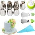Advanced & Specialty Russian Piping Tips Expansion Pack - Premium Stainless Steel Nozzles for Expert Cake Decorating | Complementary Set for Your Main Baking Kit - AUR