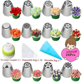 Advanced & Specialty Russian Piping Tips Expansion Pack - Premium Stainless Steel Nozzles for Expert Cake Decorating | Complementary Set for Your Main Baking Kit - AUR