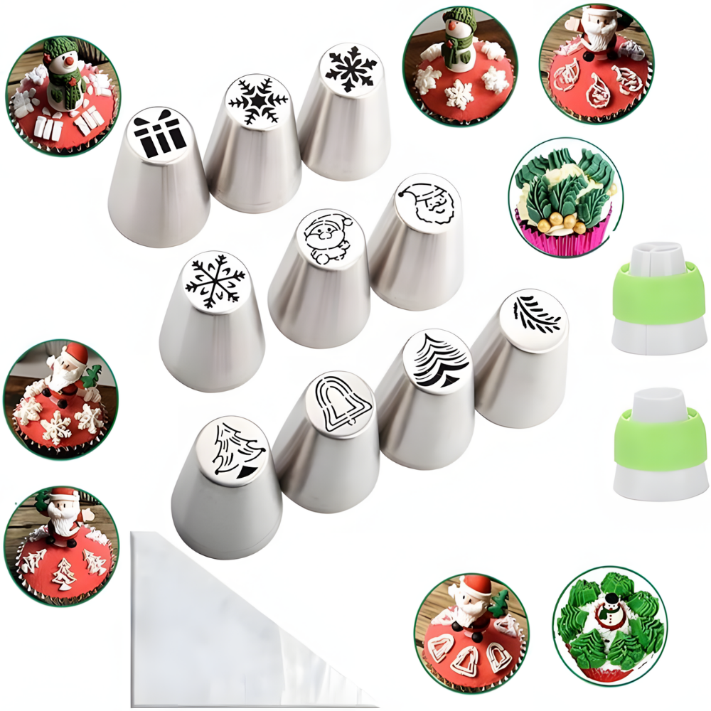 Advanced & Specialty Russian Piping Tips Expansion Pack - Premium Stainless Steel Nozzles for Expert Cake Decorating | Complementary Set for Your Main Baking Kit - AUR