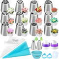 Advanced & Specialty Russian Piping Tips Expansion Pack - Premium Stainless Steel Nozzles for Expert Cake Decorating | Complementary Set for Your Main Baking Kit - AUR