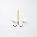 Hand Forged Brass Candle Holder - Double Arm - AUR