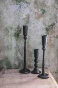 Hand-Forged Iron Candlestick Set - AUR