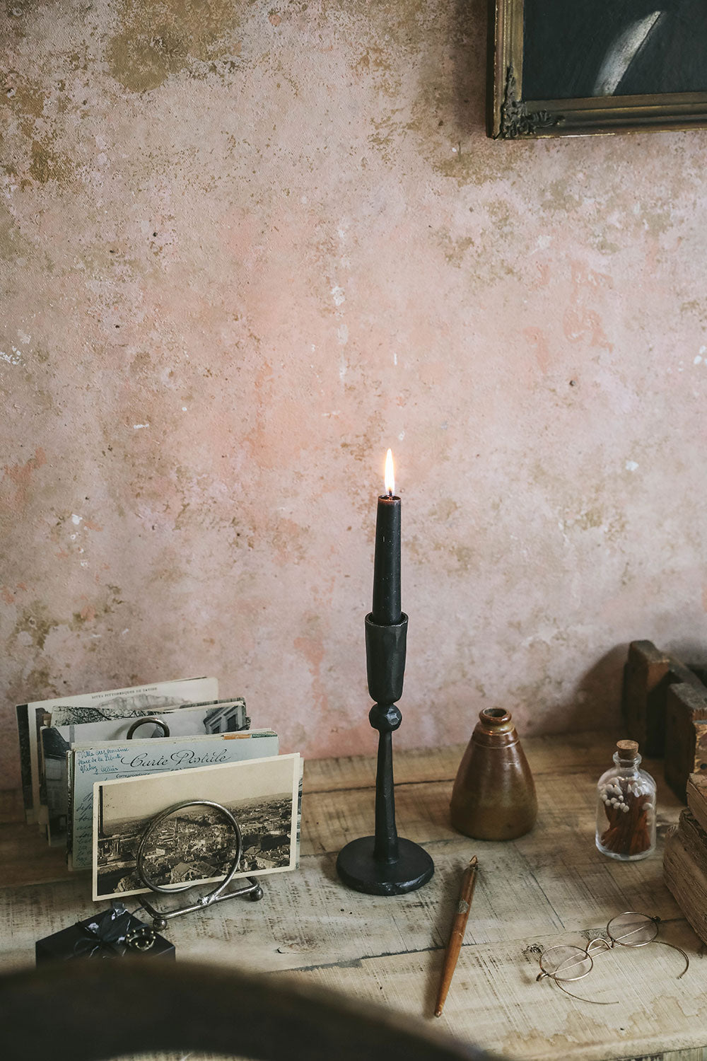 Hand-Forged Iron Candlestick Set - AUR