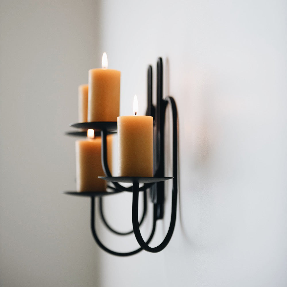 Hand Forged Iron Candle Holder - Five Arm - AUR