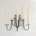 Hand Forged Iron Candle Holder - Five Arm - AUR