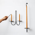 Hand Forged Iron Candle Holder - Double Arm - AUR