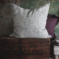 Linen Hand Block-Printed Pillow Cover No. 0231 - AUR