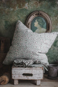 Linen Hand Block-Printed Pillow Cover No. 0231 - AUR