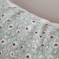Linen Hand Block-Printed Pillow Cover No. 0231 - AUR