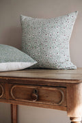 Linen Hand Block-Printed Pillow Cover No. 0231 - AUR