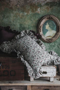 Linen Hand Block-Printed Pillow Cover No. 0232 - AUR