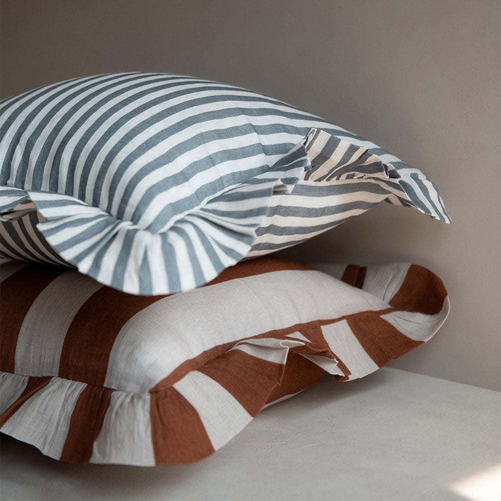 Linen Pillow Cover - Cinnamon Stripe - AUR