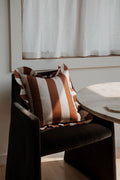 Linen Pillow Cover - Cinnamon Stripe - AUR