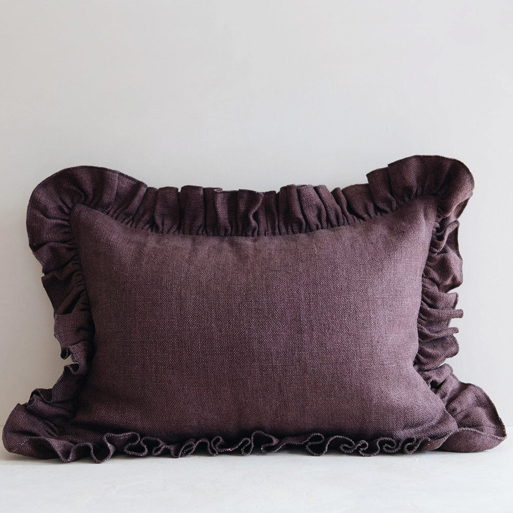 Heavyweight Linen Pillow Cover - Plum - AUR
