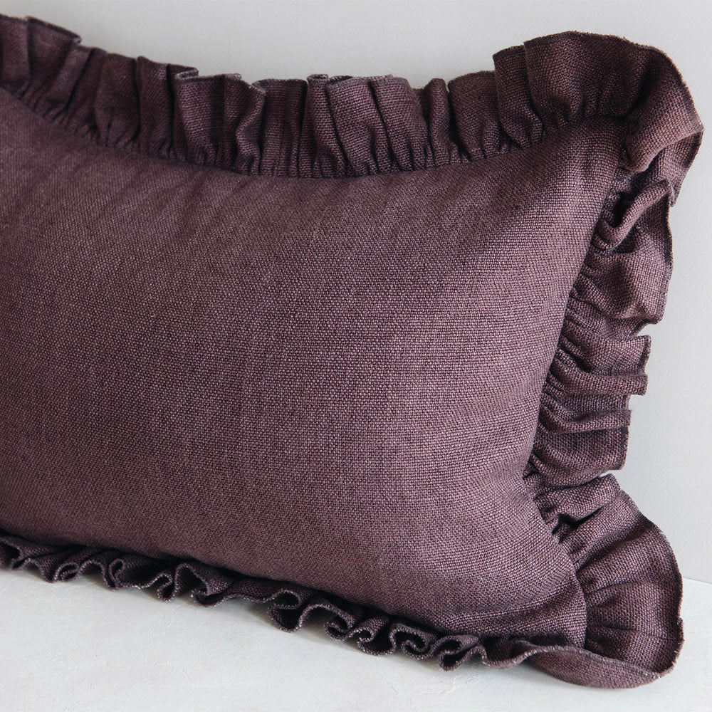 Heavyweight Linen Pillow Cover - Plum - AUR
