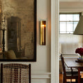 Brass-plated Candle Sconce - Long - AUR
