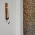 Brass-plated Candle Sconce - Long - AUR