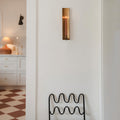 Brass-plated Candle Sconce - Long - AUR