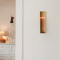 Brass-plated Candle Sconce - Long - AUR