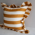 Linen Pillow Cover - Ochre Stripe - AUR