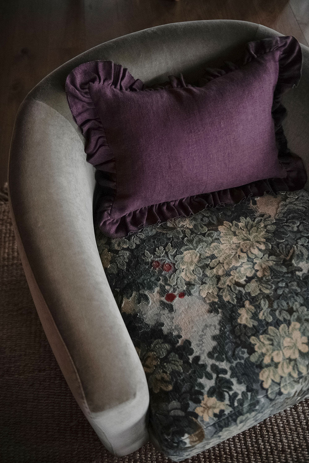 Heavyweight Linen Pillow Cover - Plum - AUR