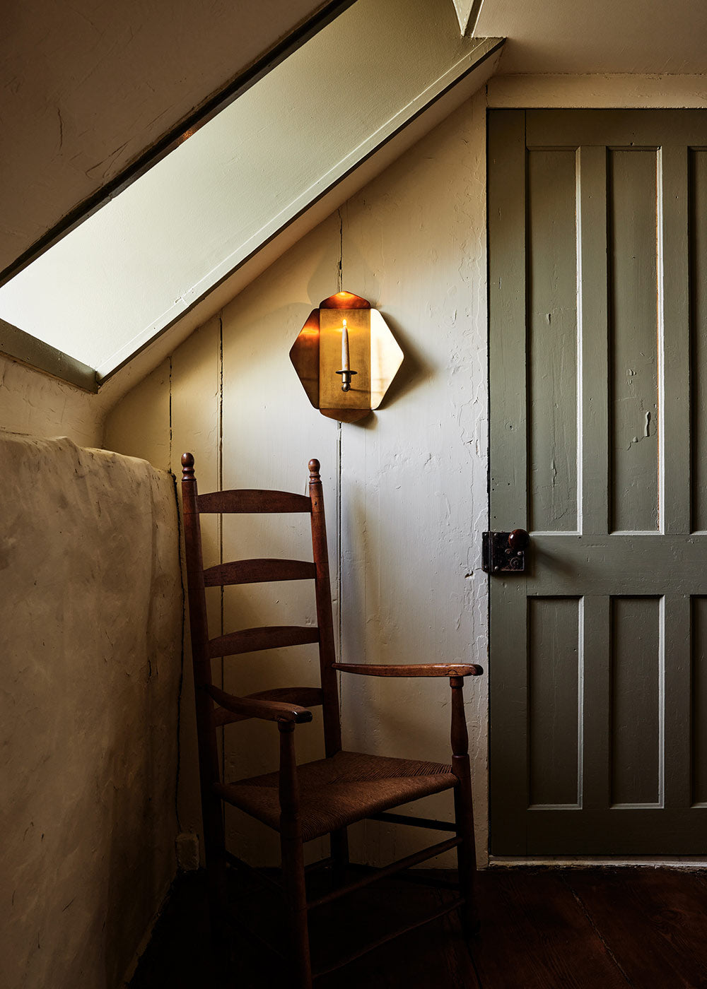 Brass-plated Candle Sconce - AUR