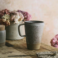 Tall Ceramic Coffee Mug - Dark - AUR