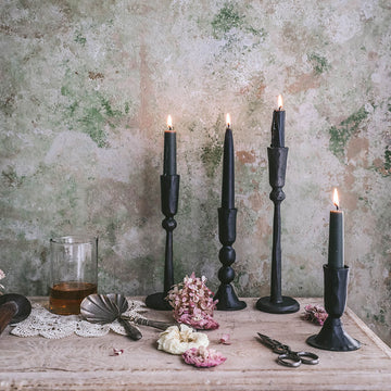 Hand-Forged Iron Candlestick Set - AUR