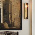 Brass-plated Candle Sconce - Long - AUR
