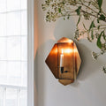 Brass-plated Candle Sconce - AUR